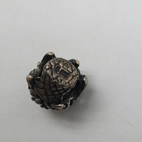 Sterling Silver Flower Basket Charm Bead European Bracelet Necklace - Picture 4 of 5